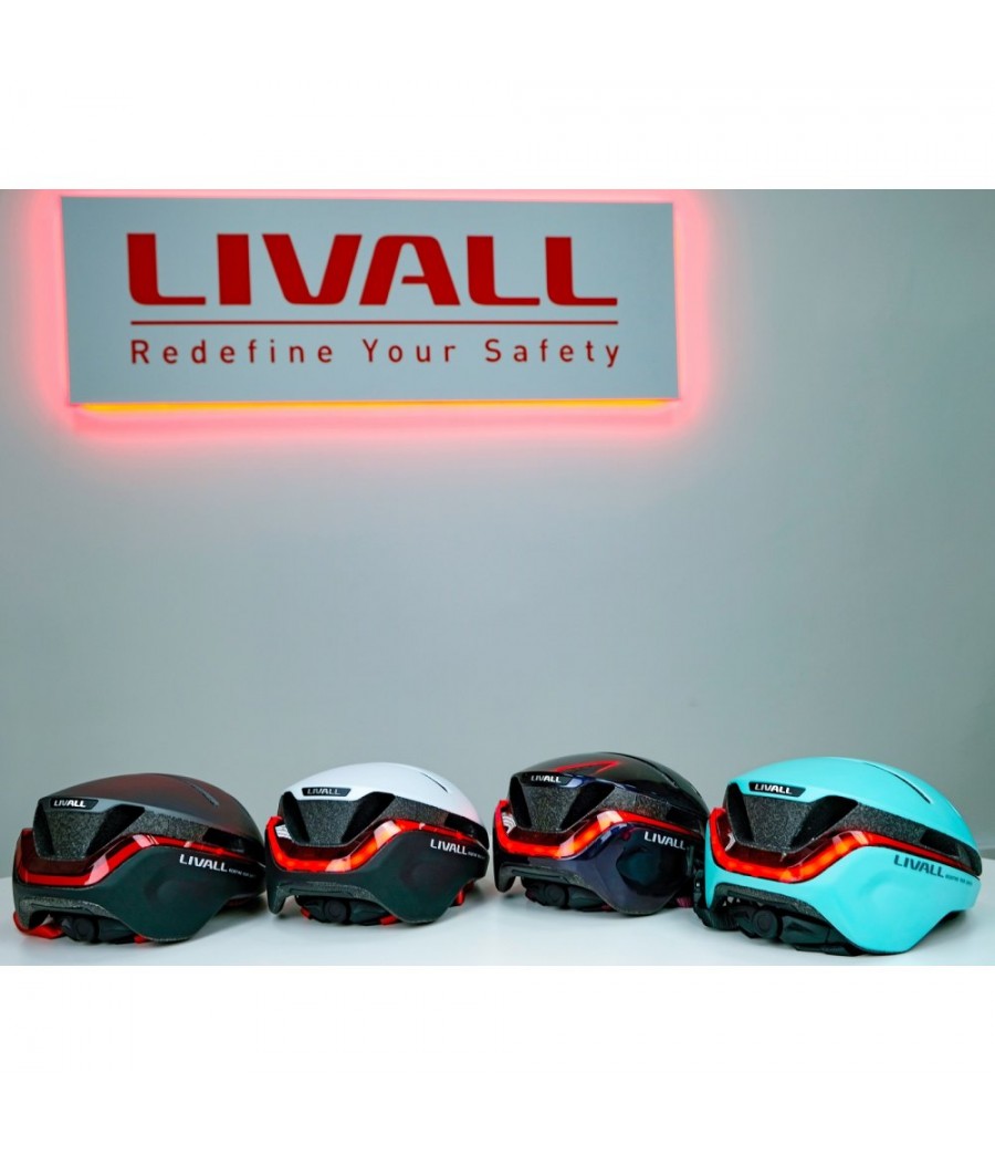 Livall EVO21 Czarny Nowoczesny Kask Rowerowy