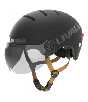 Livall L23 Kask Rowerowy Czarny z Szybką