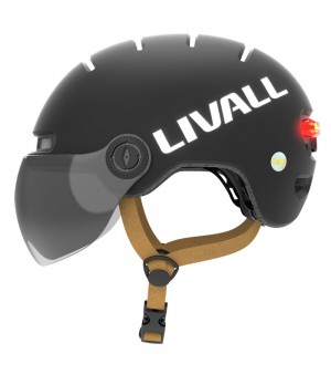 Livall L23 Kask Rowerowy Czarny z Szybką