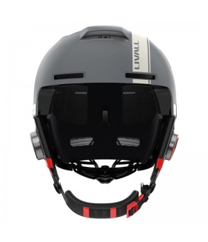 Livall RS1 High Snow - Kask Narciarski Snowboardowy Szary Bluetooth