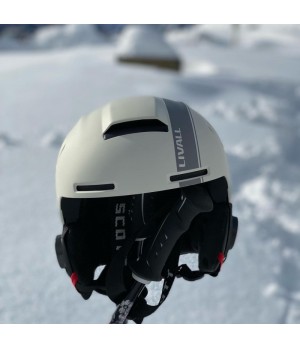 Livall RS1 Kask Narciarski Snowboardowy Szary - Bluetooth