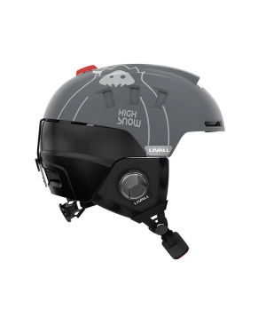 Livall RS1 High Snow - Kask Narciarski Snowboardowy Szary Bluetooth