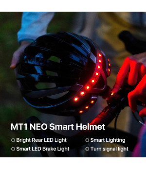 Kask na rower ze światłem LED