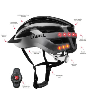 Livall MT1 Neo V2 kask rowerowy MTB Szary