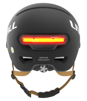 Kask ze światłem STOP