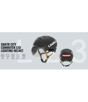 Czarny kask Livall L23