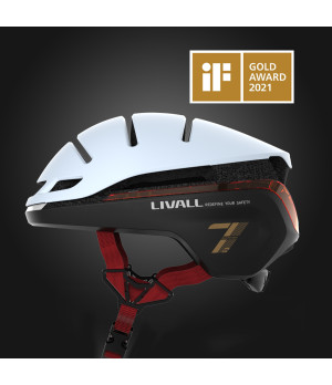 Livall EVO21 V2 Miejski Kask Rowerowy Biały