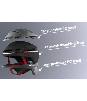 Livall EVO21 V2 Miejski Kask Rowerowy Czarny