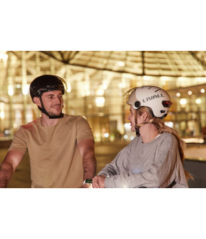 Livall L23 V2 Kask Rowerowy Miejski Żółty z Szybką