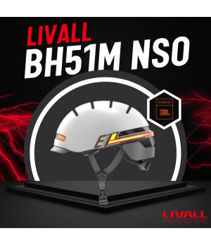 Livall BH51M NSO V2 Sound by JBL Kask Rowerowy Szary