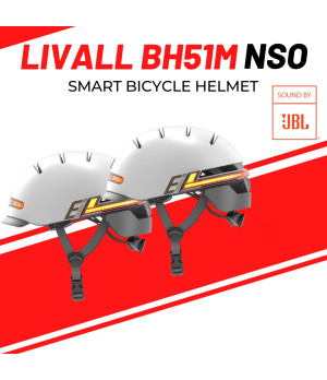 Livall BH51M NSO V2 Sound by JBL Kask Rowerowy Szary
