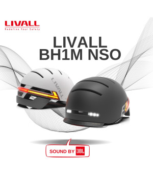 Livall BH51M NSO V2 Sound by JBL Kask Rowerowy Szary