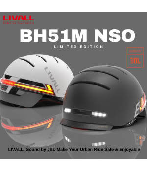 Livall BH51M NSO V2 Sound by JBL Kask Rowerowy Szary