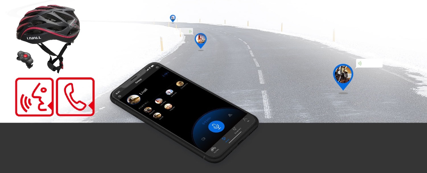 Kask z Walkie-Talkie Livall