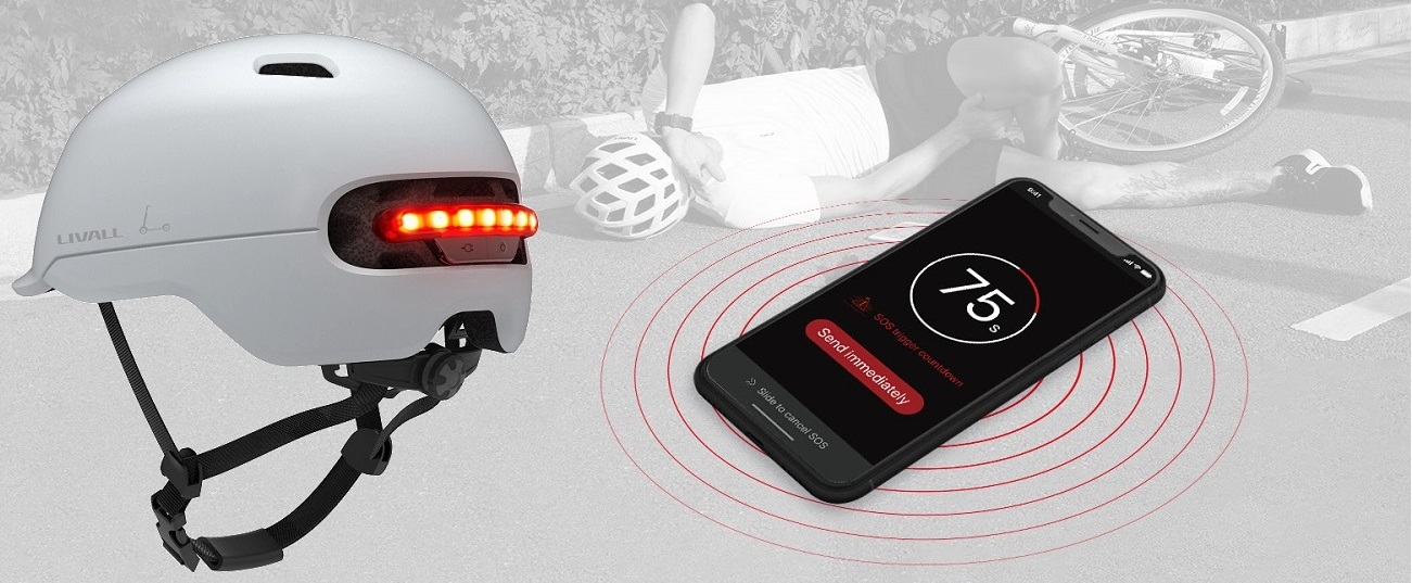 Czujnik uderzenia kasku Livall C20